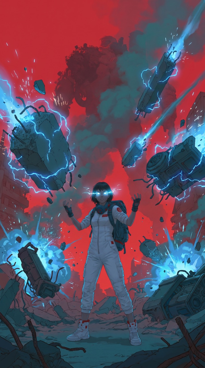 Key art: telekinetic hurl