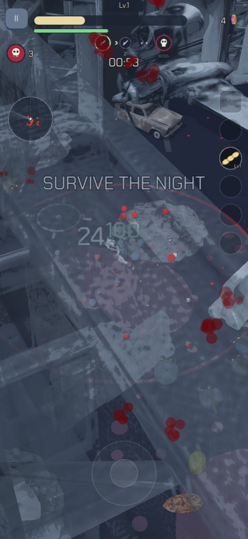 Screenshot: surviving the night horde